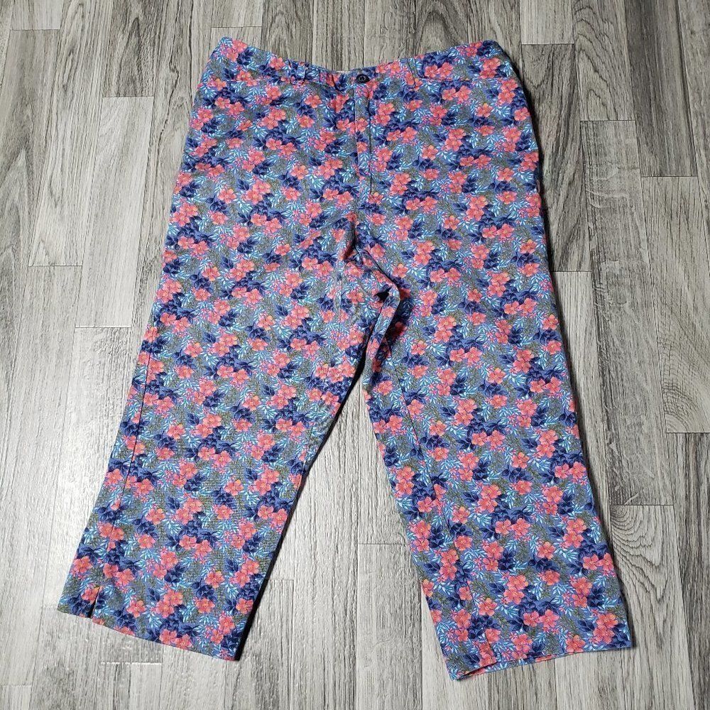 (3/$27) Liz Claiborne Crazy Horse Floral Capris